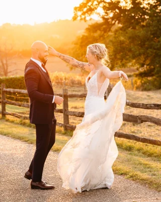 I thought it would be fun to start sharing some of my favourite wedding photos. I’ll aim to do this a couple of times a week (I have a lot of weddings to look back on!) but it’s always such a joy to remember amazing days and revisit some of my fave photos. 

I’m starting this one from Alexandra & Charlie’s wedding at Gaynes Park. I could quite easily choose dozens of photos from their wedding as I have so many favourites from their day (in fact I am starting designing their wedding album soon so will have fun going through them all!). 

This photo particularly stands out as one that was just such a wonderful moment. We had the most AMAZING sunset so I asked them to practice a few moves for their first dance. As they twirled and laughed it was pure joy and being in the moment. 

These are the photos I love to capture between a couple. They show connection, the happiness of day, fun and love. And purely from a photography point of view the light was awesome! 

If you’re looking for a wedding photographer and want these kind of relaxed & natural photos get in touch! I have a few dates still available for 2025 and 2026 is now open for bookings. 

Venue @gaynespark 
Bride & Groom @alexandraxx89xx @chazza_h93 
Dress @morgan_davies_bridal @maggiesotterodesigns 
Hair @charlottepoole.x 

#weddingphotographylondon #gaynesparkwedding #gaynespark #weddingsunset #naturalweddingphotography #londonweddingphotographer #realmomentsweddingphotography